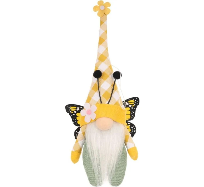 GHOST GNOM MOTHER ŽLUTÁ 25CM JARNÍ DEKORACE dětské