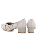 Dámské béžové ažurové lodičky Jezzi 233-12