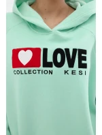 Zateplená bavlněná mikina s kapucí Love Mincovna Zateplená bavlněná mikina s kapucí Love Mincovna