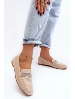 Dámské mokasíny s v béžové barvě model 21643349 - Boto Dámské mokasíny s v béžové barvě model 21643349 - Boto