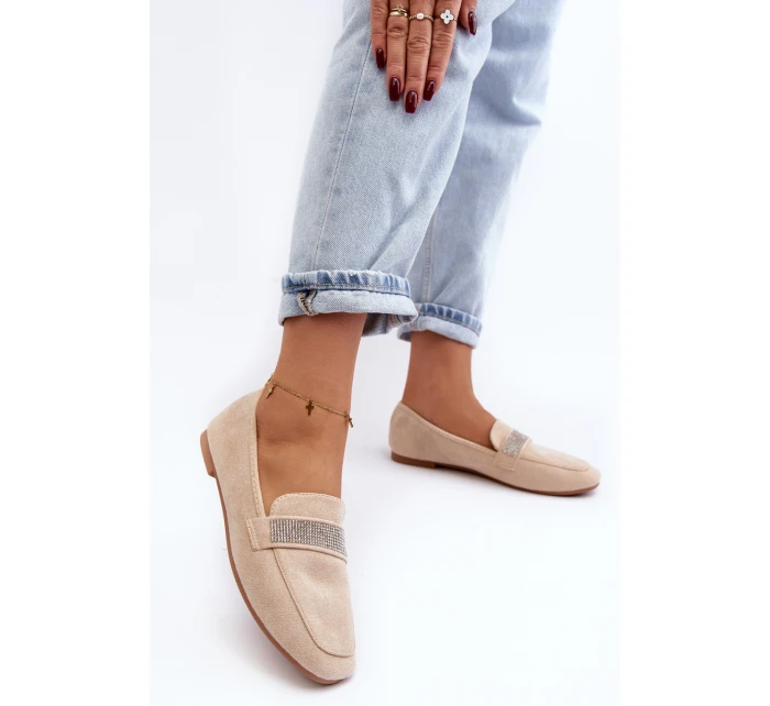 Dámské mokasíny s v béžové barvě model 21643349 - Boto Dámské mokasíny s v béžové barvě model 21643349 - Boto