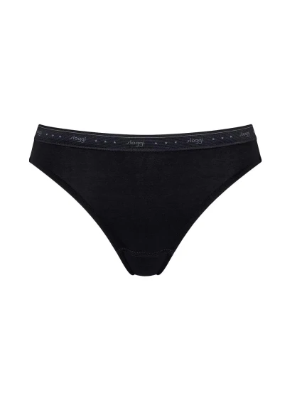 Dámské kalhotky 24/7 100 Tai - BLACK - černé 0004 - SLOGGI