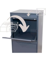 KURÝRNÍ POŠTOVNÍ SCHRÁNKA 2V1 STOJÍCÍ 38X41X102CM 1068749 KURÝRNÍ POŠTOVNÍ SCHRÁNKA 2V1 STOJÍCÍ 38X41X102CM 1068749