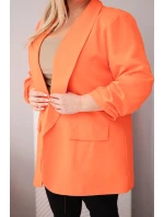 Dámské elegantní sako pro model 22036039 oranžové - K-Fashion
