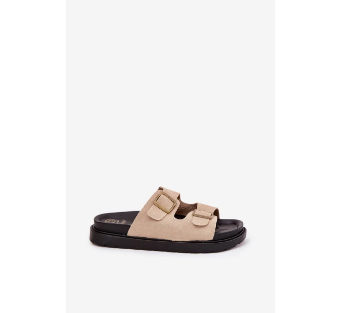 Dámské Sandály Na Platformě S Přezkami Béžové Simbes Dámské Sandály Na Platformě S Přezkami Béžové Simbes