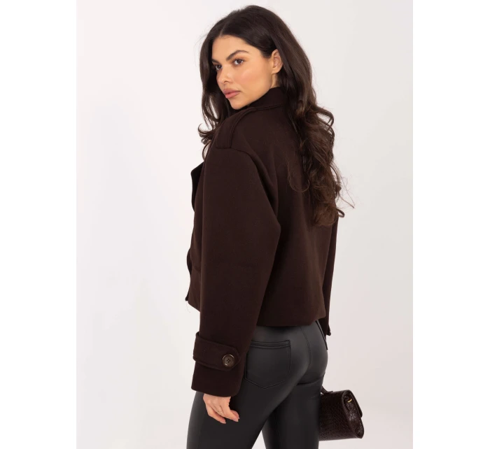 IT KR bunda A9558.62 tmavě hnědá IT KR bunda A9558.62 tmavě hnědá