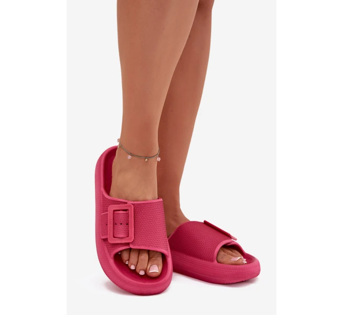 Dámské pantofle na platformě Big Star – fuchsie