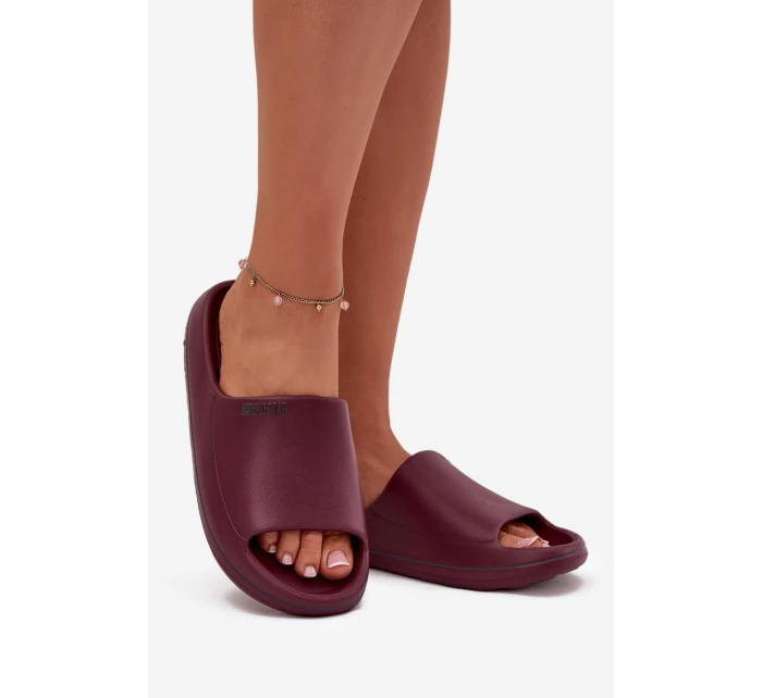 Lehké dámské pantofle Big Star – bordó