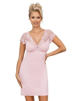 Dámská noční košilka Ismena Pudr růžová - Donna Dámská noční košilka Ismena Pudr růžová - Donna