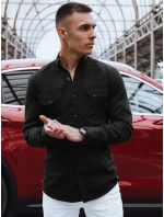 Pánská košile Jenille černá Dstreet DX2373