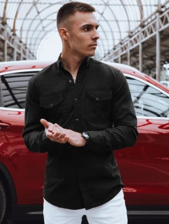 Pánská košile černá Dstreet model 21967312 - FashionStreet