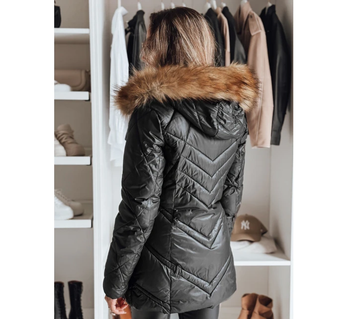 Dámská prošívaná zimní bunda SOLARIS černá FashionStreet TY4007 Dámská prošívaná zimní bunda SOLARIS černá FashionStreet TY4007