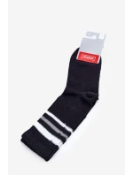 Dámské ponožky s ozdobným tiskem Černé