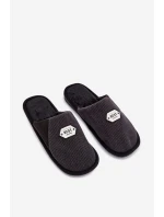 Pánské pantofle s nášivkou Černé model 21793940 - Boto