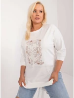 Bluzka RV BZ model 21480251 ecru - FPrice Bluzka RV BZ model 21480251 ecru - FPrice