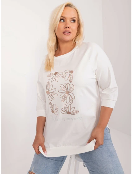 Bluzka RV BZ model 21480251 ecru - FPrice Bluzka RV BZ model 21480251 ecru - FPrice