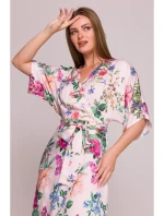 model 21154660 Zavinovací maxi šaty s potiskem model 1 - STYLOVE model 21154660 Zavinovací maxi šaty s potiskem model 1 - STYLOVE