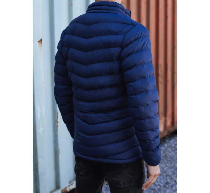 Pánská přechodná prošívaná bunda tmavě modrá TX4934 Pánská přechodná prošívaná bunda tmavě modrá TX4934