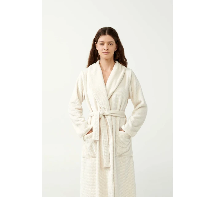 Vamp - Béžový fleecový župan 21363 - Vamp Vamp - Béžový fleecový župan 21363 - Vamp