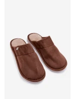 Pánské hnědé pantofle model 21793839 - Boto Pánské hnědé pantofle model 21793839 - Boto