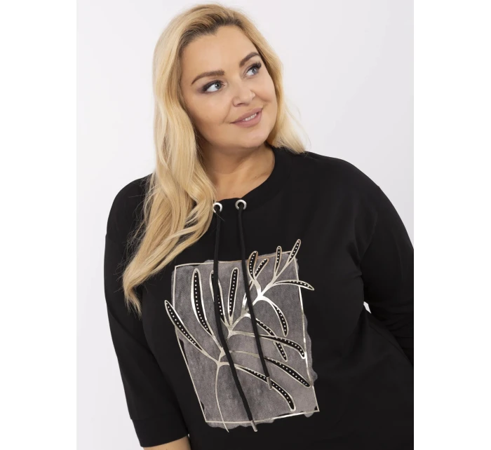 Bluzka RV BZ model 21072590 czarny - FPrice Bluzka RV BZ model 21072590 czarny - FPrice