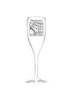 Personalizovaná nerozbitná prosecco sklenice s mapou Personalizovaná nerozbitná prosecco sklenice s mapou