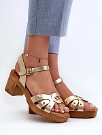 Sandály na podpatku model 196334 Step in style