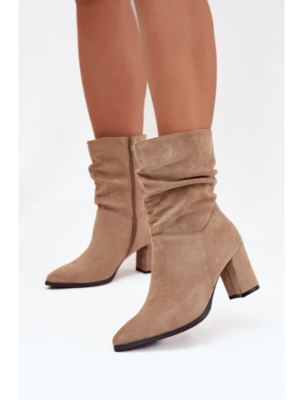 Boty na podpatku model 217795 Step in style Boty na podpatku model 217795 Step in style