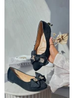 Dámské baleríny s mašlí a černé model 21666323 - Boto