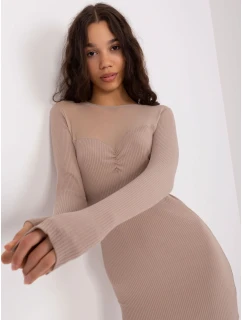 Sukienka RV SK model 19069241 ciemny bezowy - FPrice