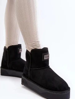 Veganské voděodolné sněhule na platformě D.Franklin černý