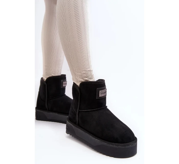 Veganské voděodolné sněhule na platformě D.Franklin černý