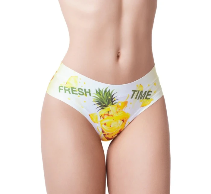 Dámské kalhotky Slinky Fresh Summer 2 Bílá se žlutou vzor - Meméme