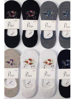 Dámské ponožky ťapky se silikonem PRO 20418 36-40 MIX