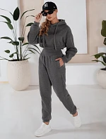 Dámská tepláková souprava SERINE tmavě šedá FashionStreet AY0646