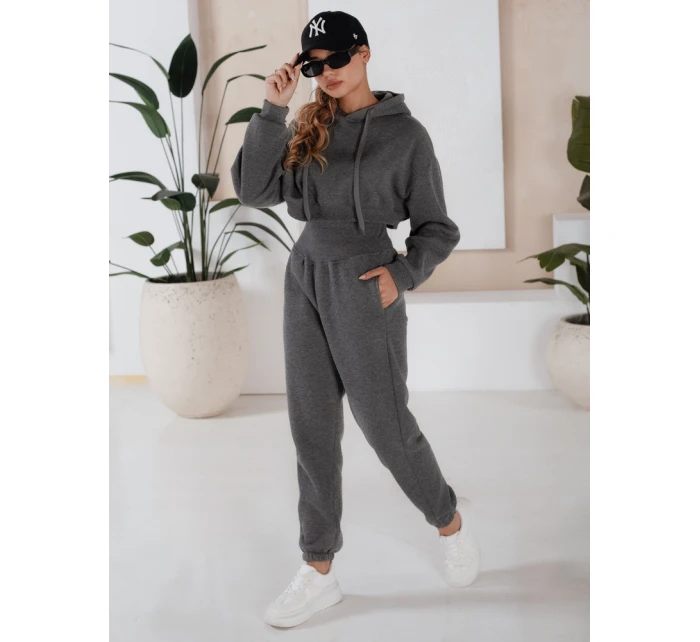 Dámská tepláková souprava SERINE tmavě šedá FashionStreet AY0646