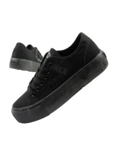 buty sportowe damskie model 21360864 z tkaniny platforma czarne dámské - Lee Cooper