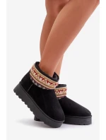 Dámské Sněhule S Vzorem Na Platformě Černé model 21678552 - Boto Dámské Sněhule S Vzorem Na Platformě Černé model 21678552 - Boto