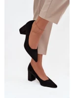 Dámské lodičky se  na podpatku černé model 21711459 - Boto