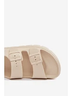 Dámské pěnové sandály na platformě Big Star model 22100692 světle béžové - Big Star Shoes