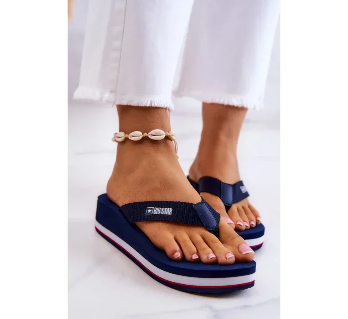 Dámské žabky Big Star - tmavě modré Dámské žabky Big Star - tmavě modré