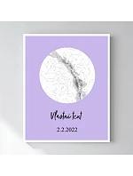 Personalizovaný magický fotoobraz v rámu - 40x50 - hvězdná mapa Personalizovaný magický fotoobraz v rámu - 40x50 - hvězdná mapa