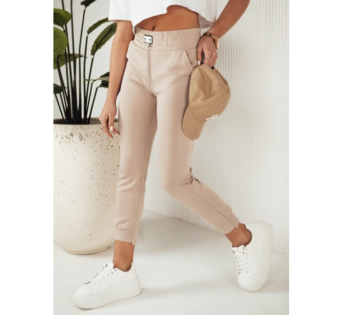 Dámské tepláky DAVE beige FashionStreet UY1813