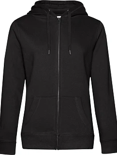 B&C QUEEN Zipped Hood_° Dámská mikina s kapucí 01.W03Q black pure