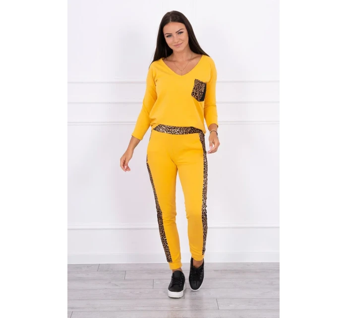 Hořčicová sada s leopardím potiskem Hořčicová sada s leopardím potiskem