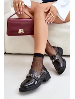 Dámské Lakované Mokasíny S Ozdobou Černé D&A model 21671801 - S.Barski