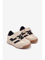 Dětské Sneakersy Sportovní Boty Na Suchý Zip Béžové Viona Dětské Sneakersy Sportovní Boty Na Suchý Zip Béžové Viona