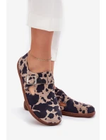 Semišové Polobotky Dámské S Přezkou  model 21703105 - Zazoo