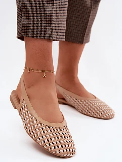 Dámské sandály s pleteným vzorem Camel model 22125684 - Boto