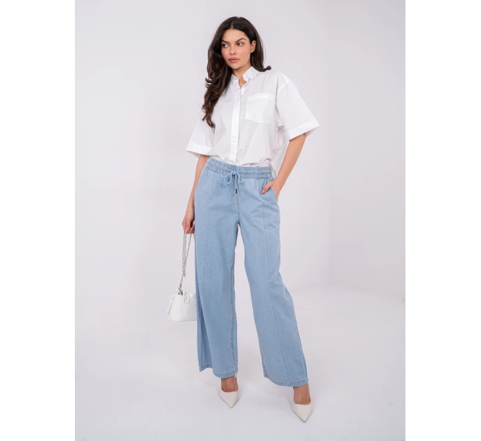 Kalhoty D80038BB62627L220 světle modré Kalhoty D80038BB62627L220 světle modré